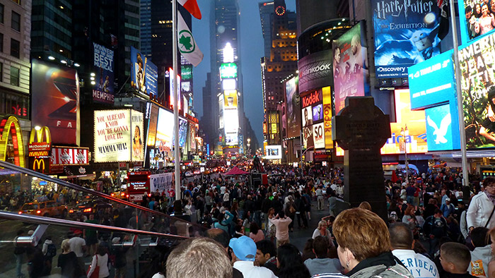Foto de Times Square de noche