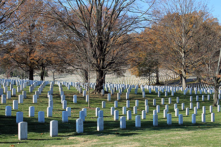 foto del cementerio Arlington en Washington DC